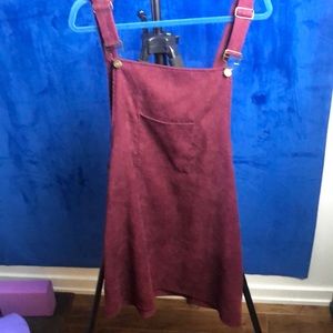SHEIN overall jumper. Corduroy berry colour.